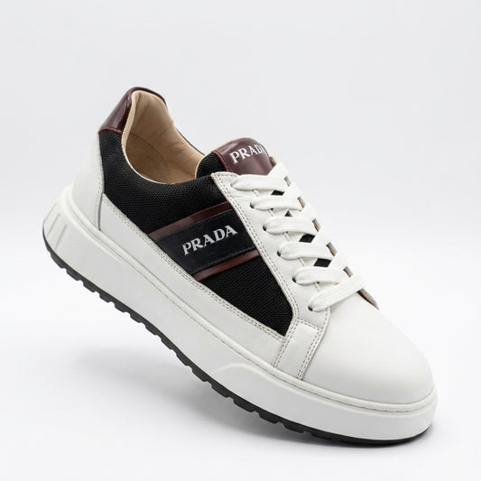 sneakers cuir - PRADA