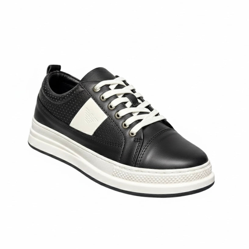 Baskets G-ARMANI NOIR AVEC BLANC