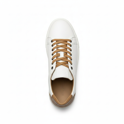 SNEAKERS  BLANC AVEC MARRON
